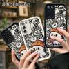 Phone Case: 2D Flat Samsung Galaxy A34 A35 M05 M06 S20 S22 S21 FE Plus 5G Protective Case, Little Coffee Ghost, Christmas and Halloween Gift