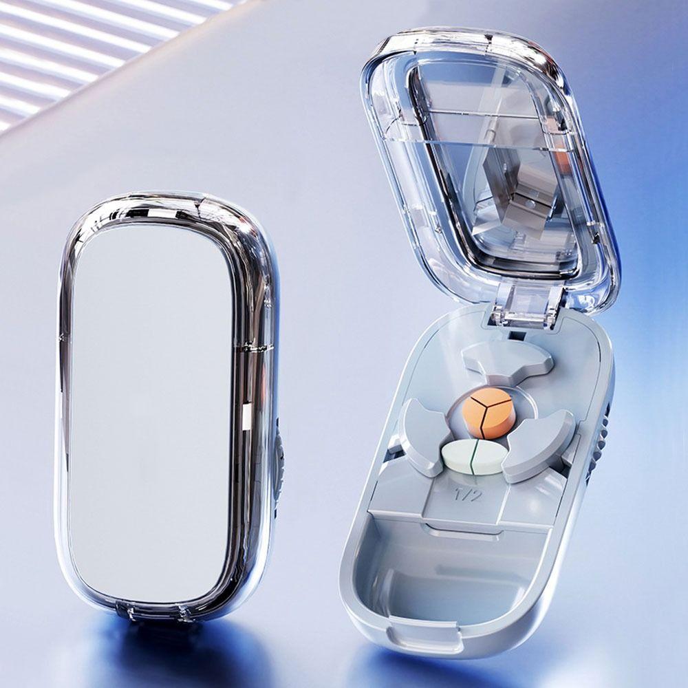 Divider Organizer Three Part Pill Cutter Dustproof Medicine Pill Cutter  for Small or Large Pills