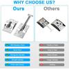 Linkstyle 2 Sets RV T-Style Door Latch Holder, Durable 304 Stainless Steel Camper Door Catch with Screws, Sturdy Door Retainer for RV, Trailer,