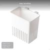 2Hook Wall Mounted Chopsticks Holder, Kitchen Utensil Draining Rack, polypropylene Wide