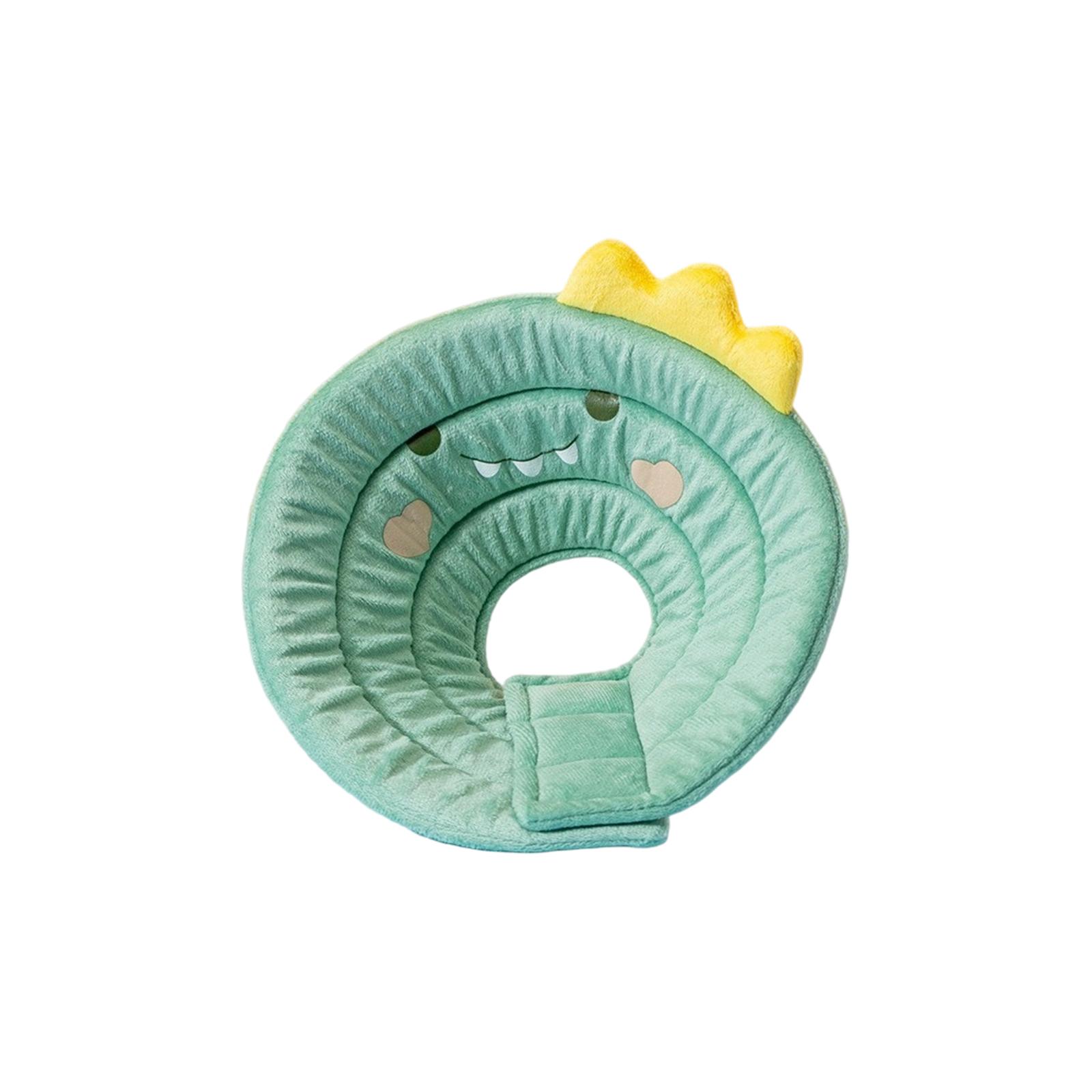 

Ветеринарный елизаветинский воротник, Защитный головной убор для кошек после операции от вылизывания и кусания, Мягкий шейный воротник для собак, Защитные принадлежности S зелёный