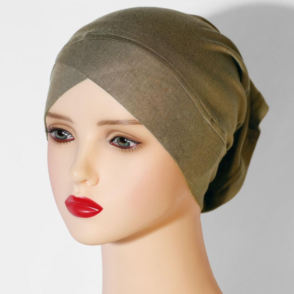 Soft Texture Headwrap Modal Jersey Inner Hijab Caps Comfortable Underscarf  Daily Wear
