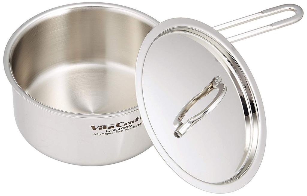 Vita Craft Colorado 2503 Silver Saucepan, 2.2L, 18cm,