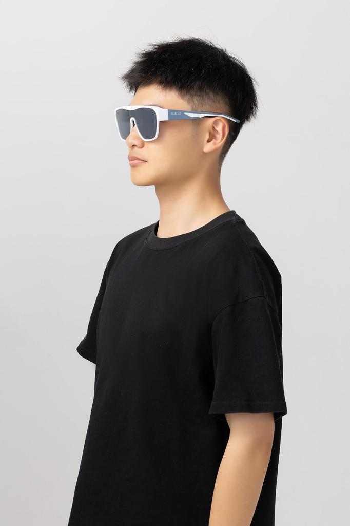 ALTALIST Overglasses with Polarized Lenses Blue Silver Mirror (Smoky Frame, Lens)