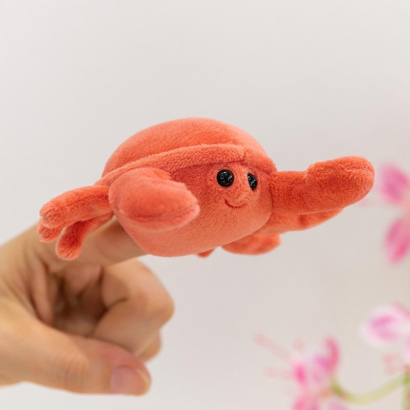 Forest Animal Finger Doll Panda Plush Toy Children Ocean Shark Doll