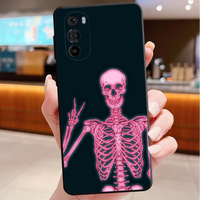 Skeleton Art Phone Case For Motorola Edge 60 50 40 Pro 60 50 40 30 Ultra Neo Fusion Moto G Play G Stylus G Carcasas