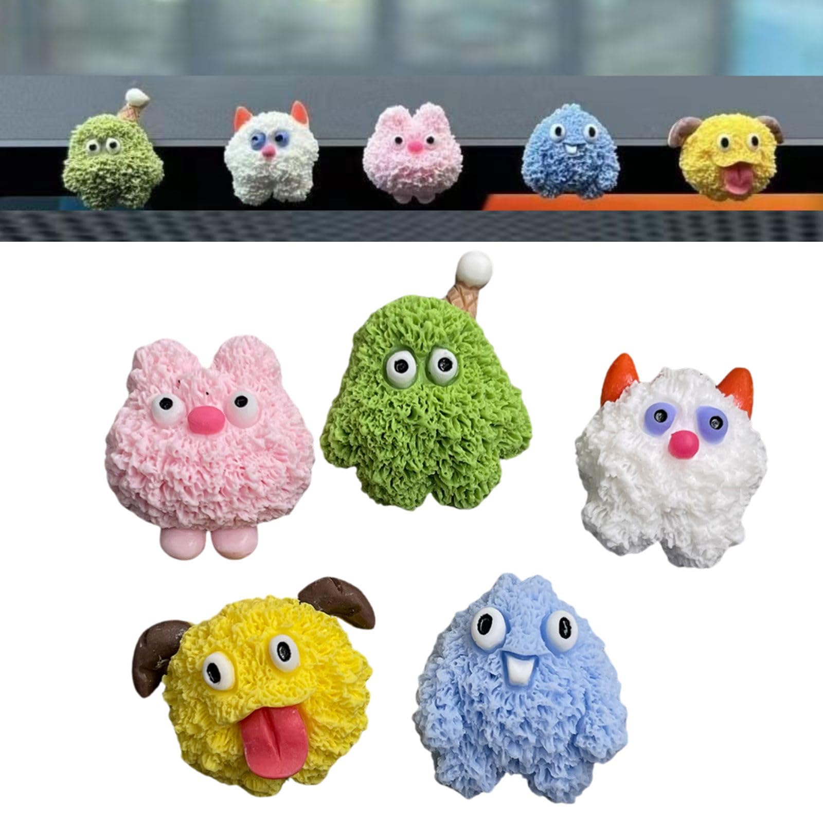 

ментальный и телесный квота украшение фигурки для салона автомобиля милые аксессуары для салона автомобиля (красочный) Extremely small