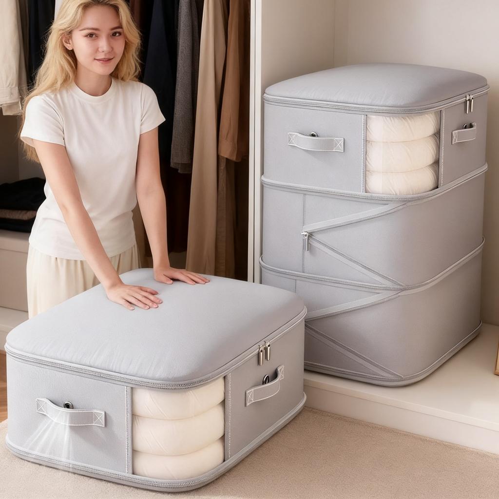 Large Capacity Vacuum Compression Storage Bag Foldable And Expandable Storage Organization For Clothes Quilts Pillows Sofa Cus