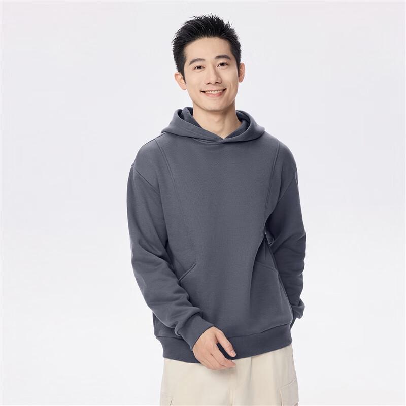Giordano Men's Fleece-Lined Pullover Hoodie