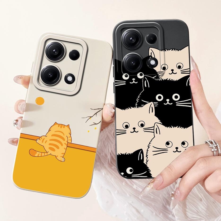 For Xiaomi Redmi Note 14S Case 6.67'' Cute Cat Dinosaur Cartoon Cover Matte Phone Case For Redmi Note 14S Note14S 4G Soft Fundas