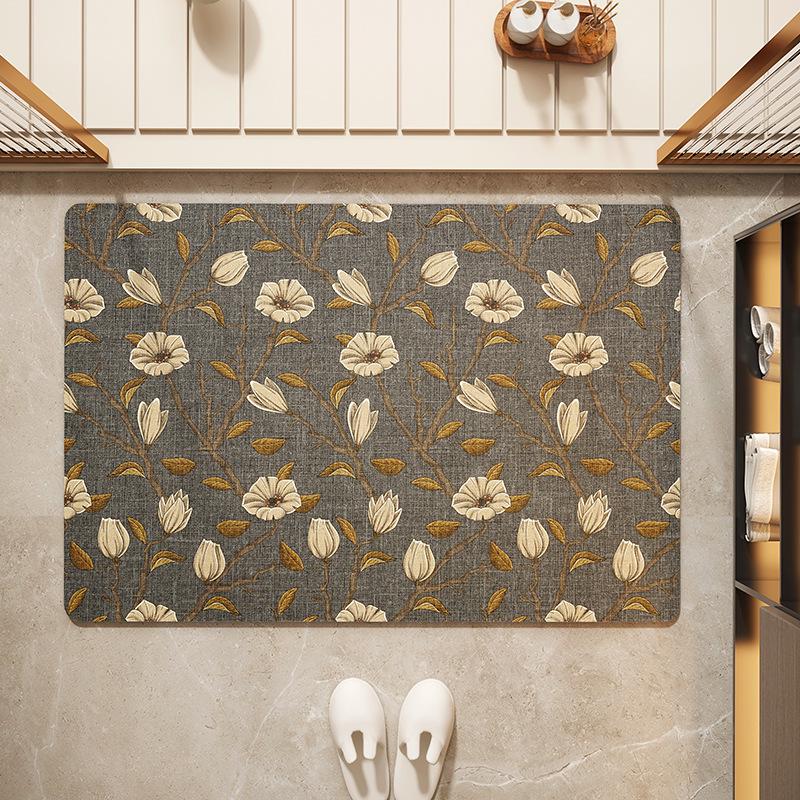 Quick-Drying Non-Slip Diatomaceous Earth Bathroom Mat: Absorbent, Washable, Dirt-Resistant Floor Mat