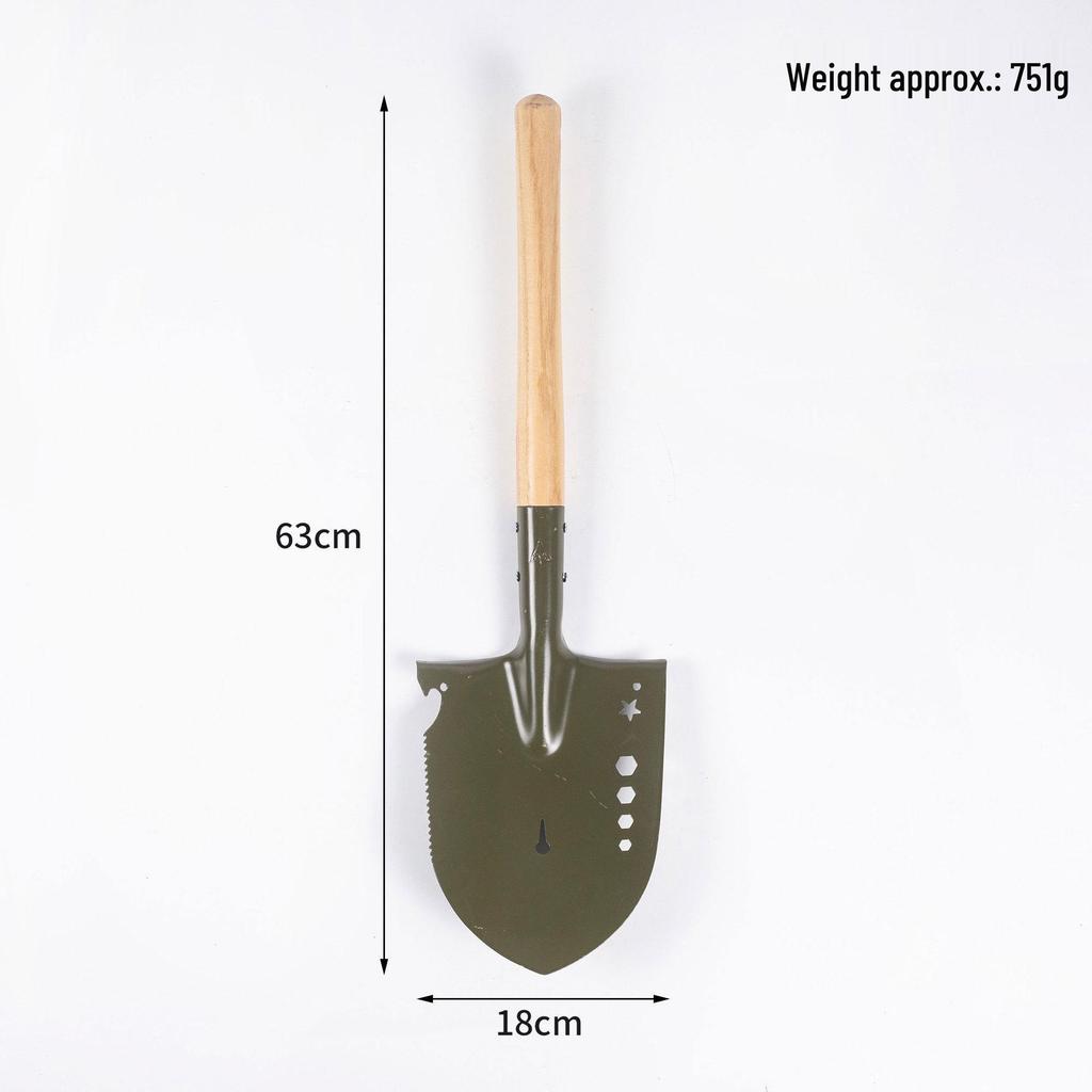 Multi-Functional Portable Manganese Steel Military Shovel for Camping & Fishing