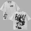 Heißes Anime Chainsaw Man Reze Print T-Shirt Herren Damen Kurzarm Kleidung Baumwoll-T-Shirt Retro Gewaschenes T-Shirt Harajuku Manga Tops