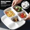 Multigrid Food Dinner Plates Plastic Lunch Container Divided Dinner Tray Fast Food Tray  Kitchen
