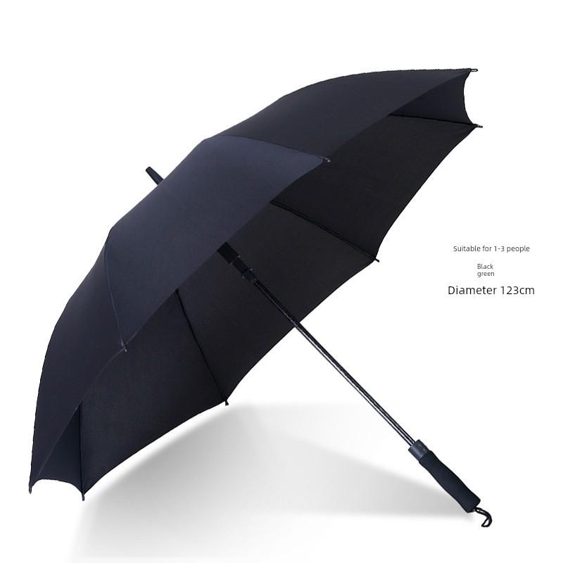 Jieguo Umbrella Golf Long Handle Men's and Women's Large Double Rain Or Shine Dual-Use Automatic Reinforcement Windproof Advertising Printed Logo