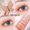 AGAG Lucky Koi Butterfly Eyeshadow Palette: 6 Earth Tone Colors in Pearl, Glitter, Shimmer, and Matte Finishes for Beginners