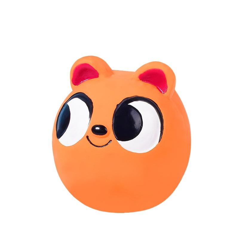Cute Dog Toys Chewers Rubber Tough Squeaky Puppy Pet latex Toy Interactive Teeth Cleaning