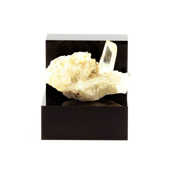 Quartz 'cristal de roche' et Sidérite 201.2 carats