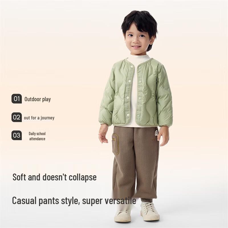 YeeHoo Boys' Fleece-Lined Winter Casual Trousers