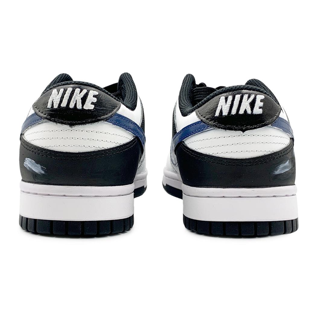 Nike Dunk Coverage Abrasion Resistant Breathable Low top Skateboard Shoes Unisex Blue Black HF5441-100(Team369-)