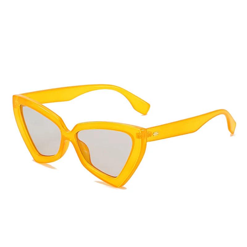 Women Fashion Retro Cat Eye Large Frame Sun Glasses Ladies Sun Shades Sunglasses For Female Outdoor Eyeglasses
