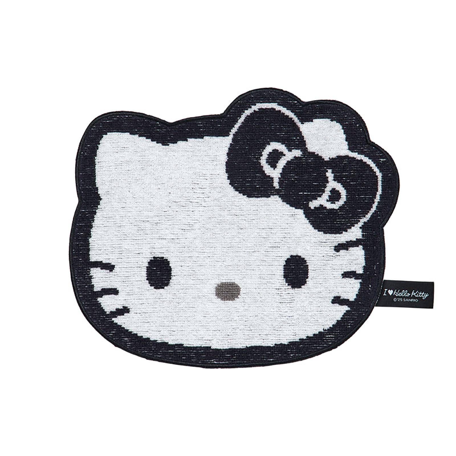 Sanrio Petit Towel Love Hello Hello Kitty Black Cotton Handkerchief 606162 (I Kitty) 100%