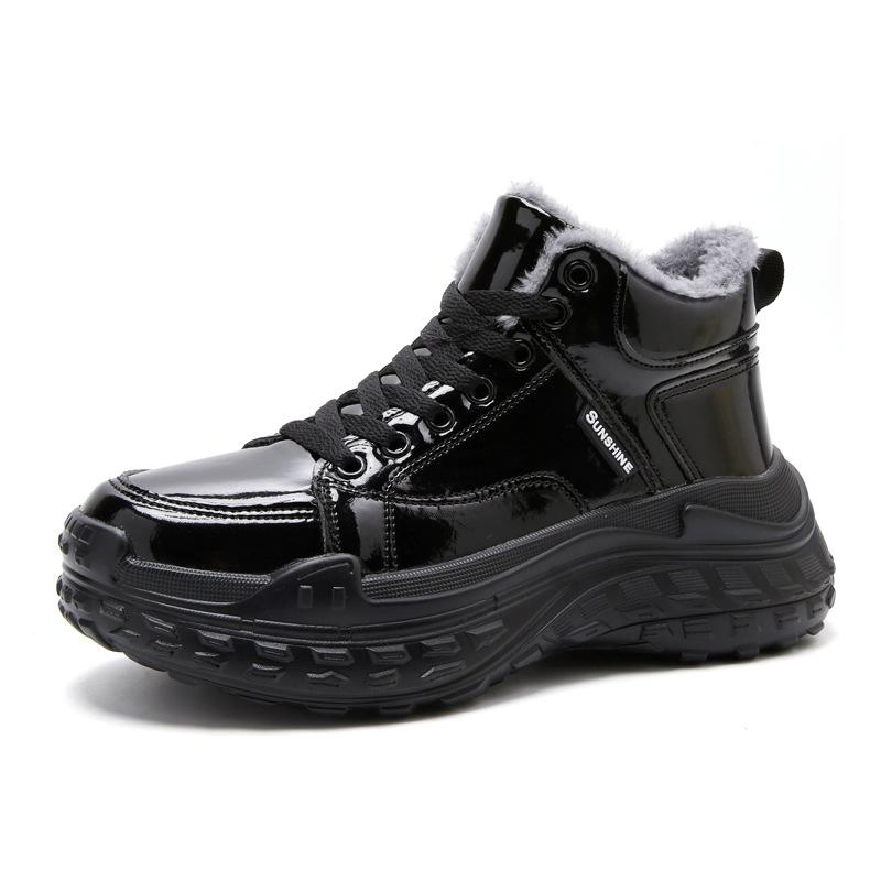 High peel autumn and winter dad shoes new women's sports shoes tire sole non-slip waterproof Hong Kong style casual shoes
