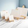 10 Pcs Oil Painting Board No Oil Leakage Triple Primed Wooden Mini Primer Stretch Canvas for Oil Watercolor Acrylic Art Supplies Art Primed Canvas