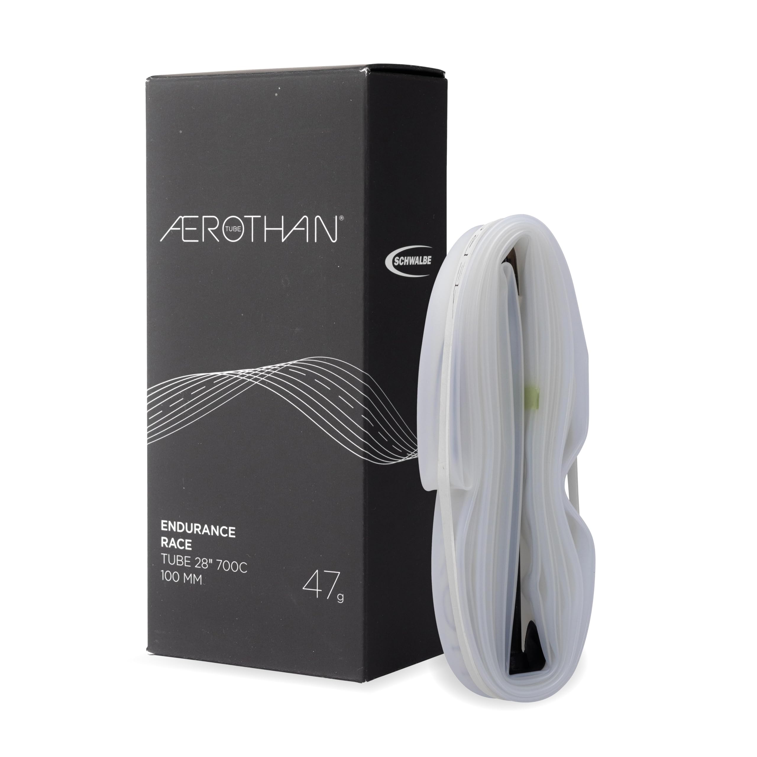 

SCHWALBE Aerothan TPU Tube, 23/28-622, 100mm Presta, Genuine