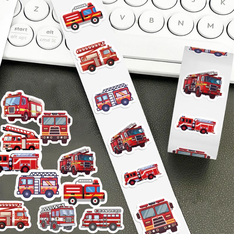 500ks Kreslené Umělecké Dárkové Samolepky Hasičské Auto Rolovací Graffiti Scrapbooking Obývací Pokoj Telefon Komunita Skateboard Nostalgické Samolepky