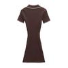 2025 Spring/Summer Slim-Fit Short-Sleeve Knitted Polo Collar Dress – Sweet Fashion for Women