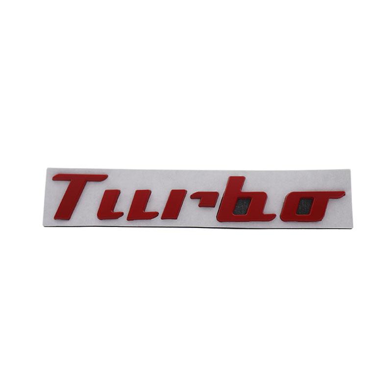 3D Premium TURBO for Turbocharger Boost Loading Boosting car Fender trunk Rear Bonnet Decal Emblem Badge Sticker Accessories