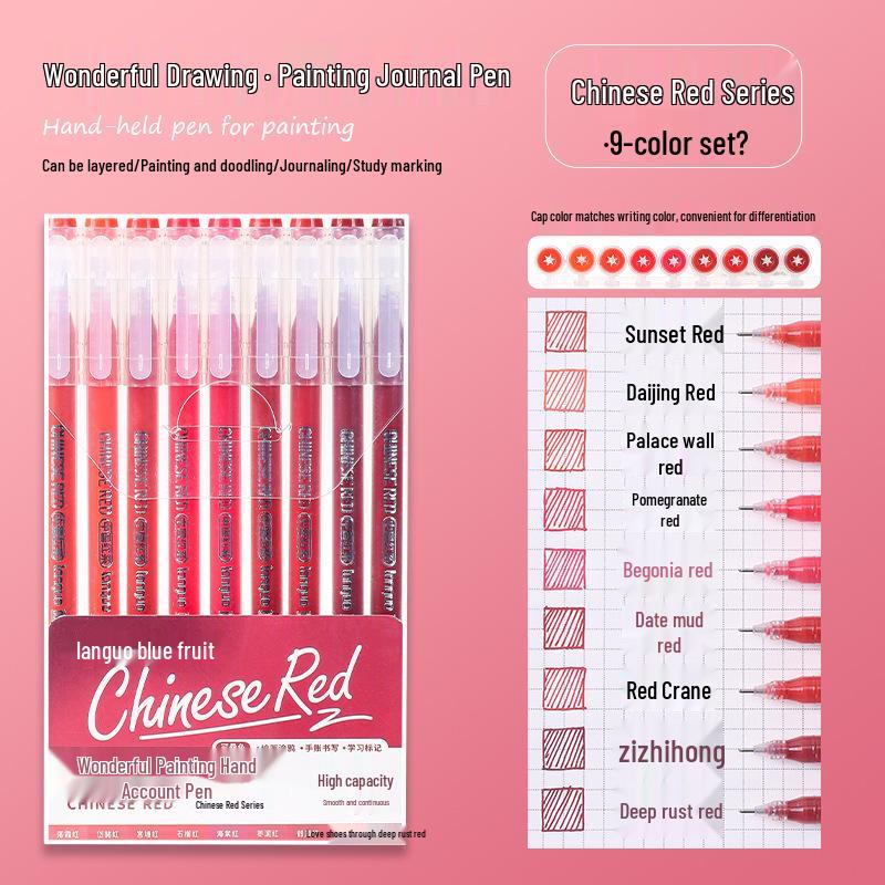 Warm Yellow Series Blue Fruit Neutral Pen: New Color for Student Planning and Children's Doodling