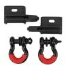1 Pair Front Tow Hook Mount Bracket with 3/4 Inch D Ring Hook Steel 57000lbs Breaking Strength for Toyota Tacoma 2009-2023