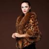 Herbst- und Winterjacke aus Kunstfuchsfell Leopardenmuster Kurzjacke aus Kaninchenfell Europäische und amerikanische Herbst- und Winterdamenbekleidung