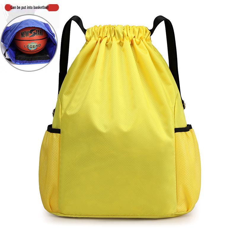 Customized Large-Capacity Drawstring Sports Bag for Children's Size 5 Basketball, Football, and Adult Size 7 Basketball