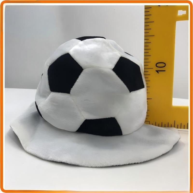 Soccer Party Hats Plush Football Hat Soccer Ball Costume Hat Cheerleading World Football Games Celebration Hat Sports Cap