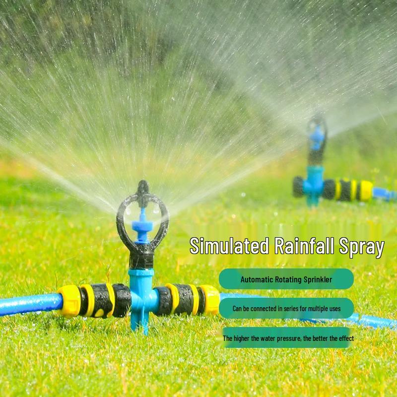 Automatic Rotating Garden Sprinkler Head for Lawn and Vegetable Watering