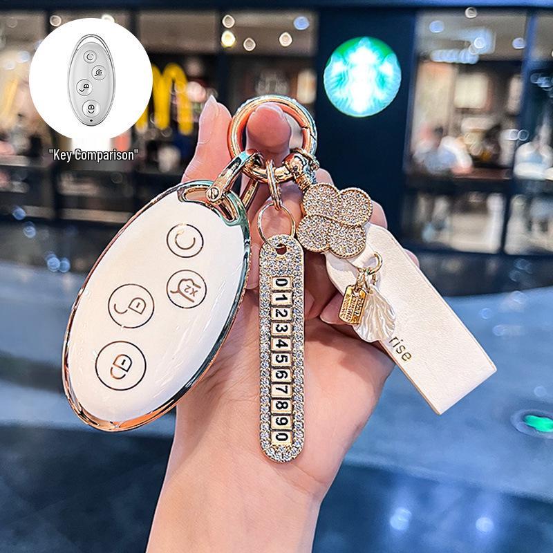 Compatible Key Case for BYD Models: Dolphin, Han, Qin Plus DMi, Song Pro, Yuan, Tang, Seagull EV, Destroyer 05, Seal 06