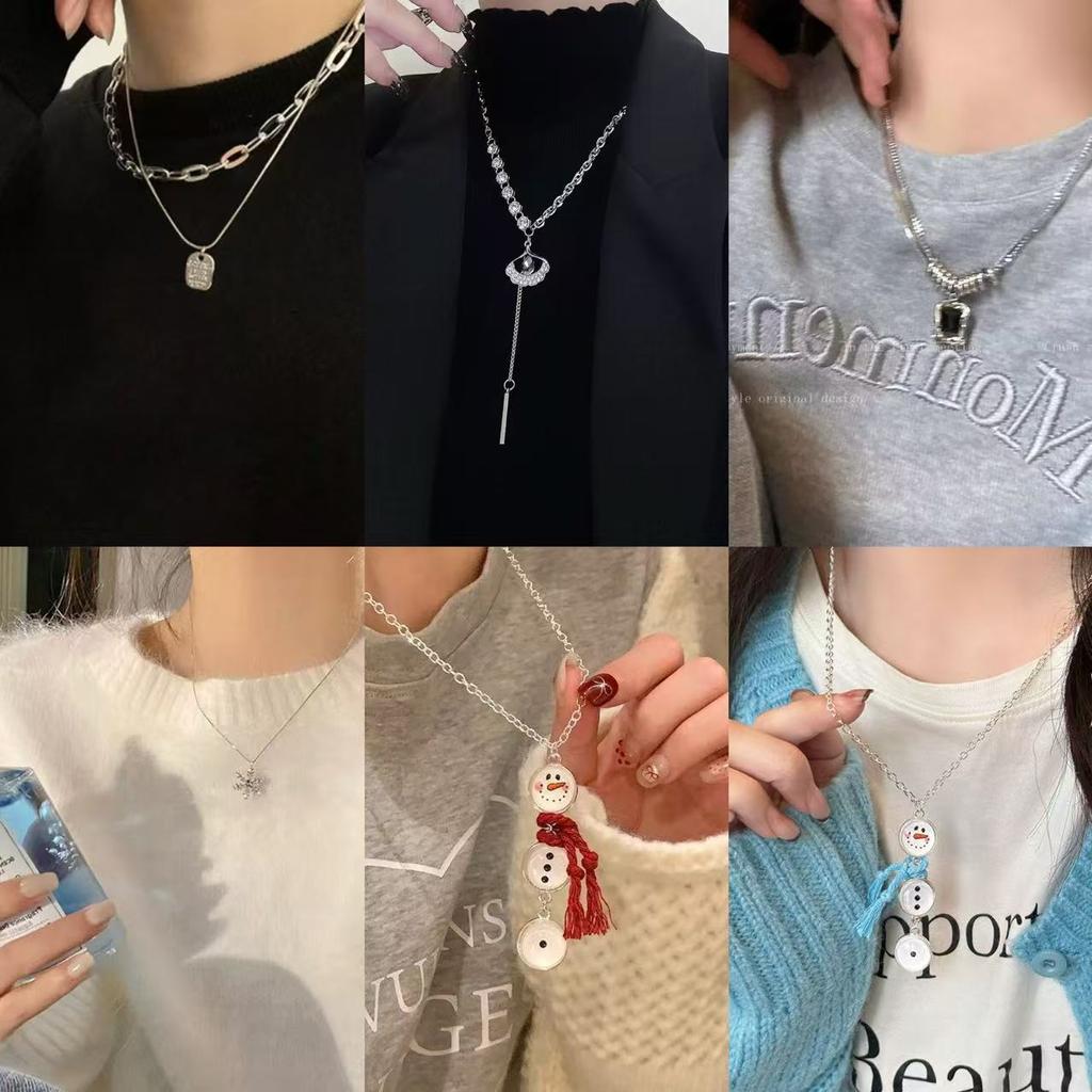 Necklace women's light luxury niche new hip hop Internet celebrity design sense premium accessories with sweater chain