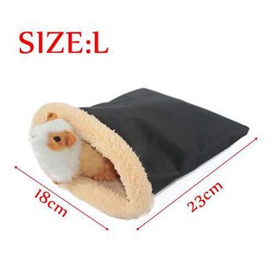 Warm Plush Hamster Bed House Soft Guinea Pig Bed Rat Nest Small Animals Mouse Sleeping Bag