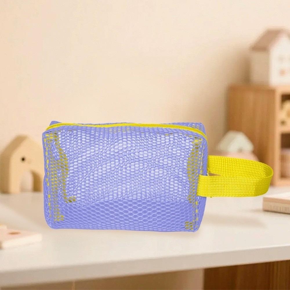 Dopamine Cosmetic Storage Bag Mesh Coin Purse New Clutch Pouch Outdoor