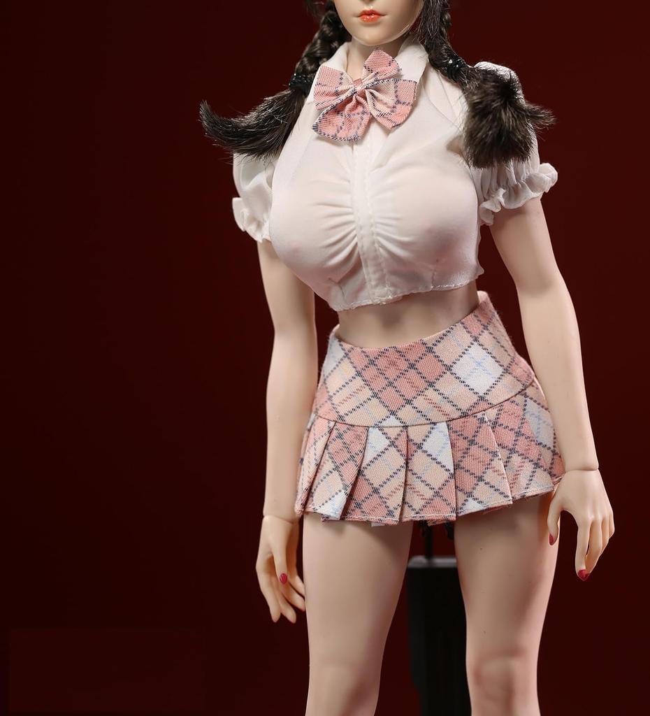 Toys Hobbies Scale Action Figure Set for TBLeague Body Beautiful Sexy Female High School Girl Sailor Suit Shirt Tie Skirt Underwear Pants Set and Body
