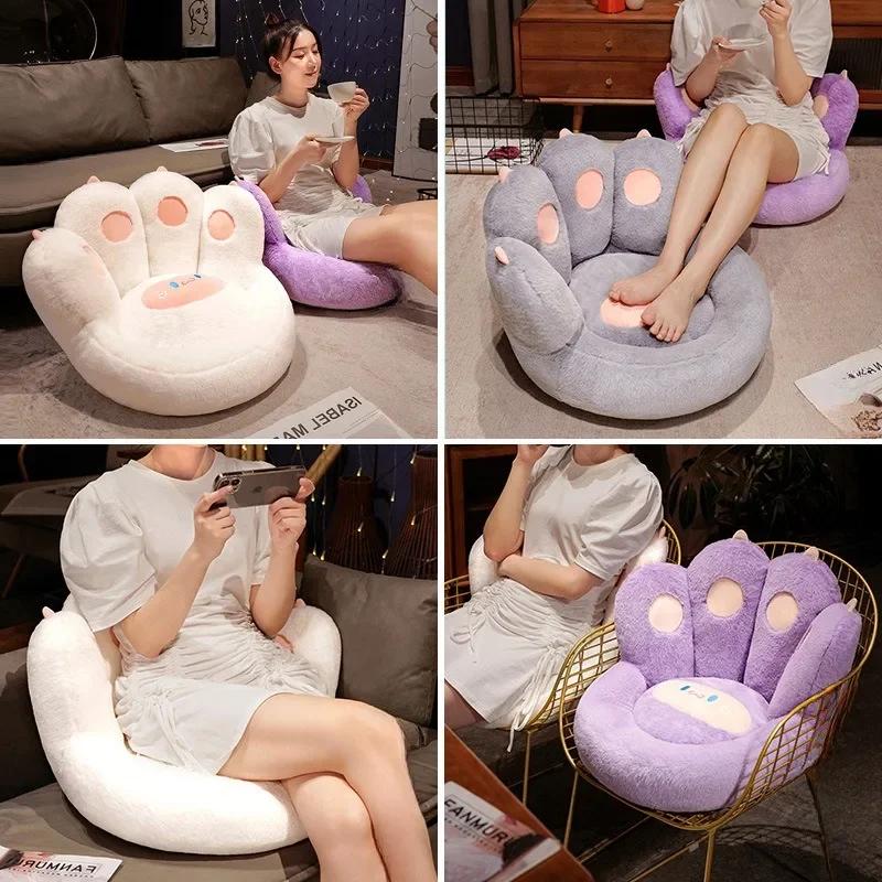 Kawaii Plush Cushion Soft Stuffed Toys Bedroom Sofa Butt Pad for Home Room Decoration Office Nap Dolls