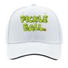 Pickleball Logo  Adjustable Lightweight  Urban Style Snapback with Green  Orange  Outdoor Sport Sandwich Baseball Cap