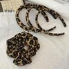 Korean Retro Leopard Print Versatile Headband & Hair Tie Combo