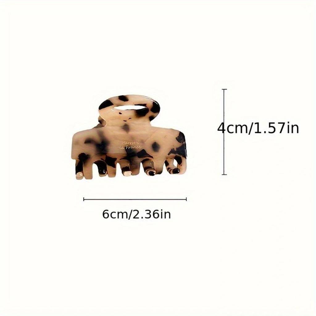 Vintage Acetate Hair Claw Medium Size Rectangle Dragon Shark Clip Hair Clamps Grab Women Hair Accessories Hair Clips