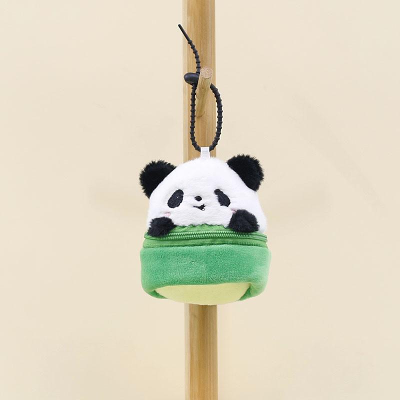 Adorable Bamboo Panda Plush Toy Keychain Cute Bag Accessory With Soft Pp Cotton