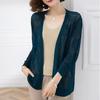 Summer Women's Thin Knitted Cardigan Open Front Shawl Jacket Sun Protection Top