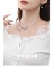 Elegant Silver Butterfly Pendant Necklace for Women - Luxurious and Stylish Clavicle Chain